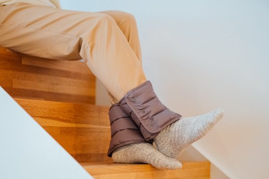 羽毛足首ウォーマー(ショート)