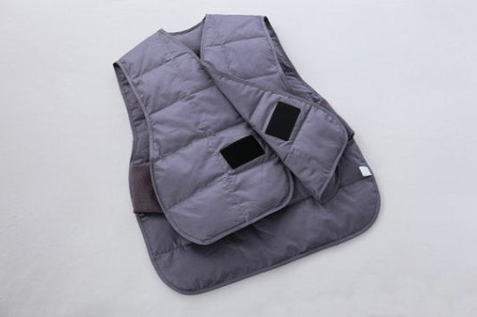 羽毛ロングベスト