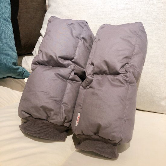 羽毛レッグウォーマー
