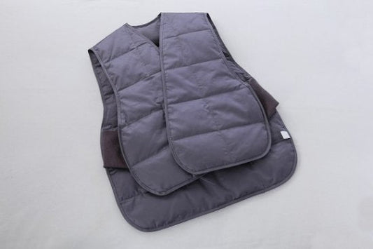 羽毛ロングベスト