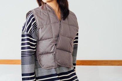 羽毛ロングベスト